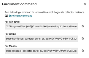 Get enrollment command