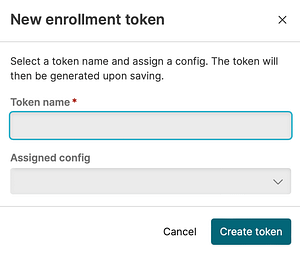 Create new enrollment token